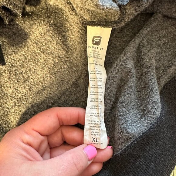 Women's XL Fabletics Elena Sweater Dress Heathered Black Sporty Chic - Picture 8 of 9